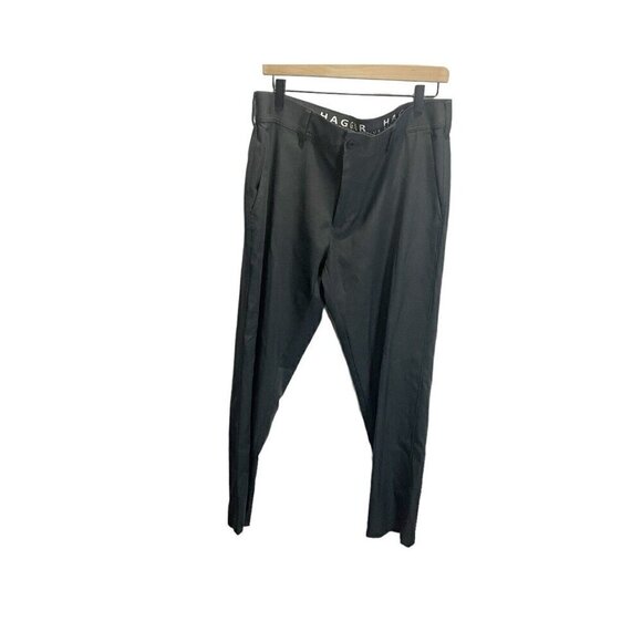 HAGGAR 365 Modern Flex Men’s SZ 38x30 Active Slim Straight Gray Chino Pants - Picture 2 of 5